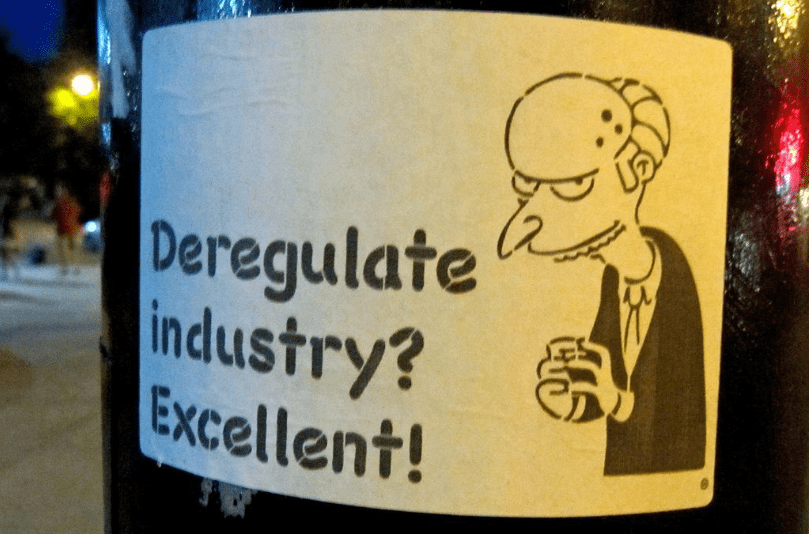 deregulate indystry? excellent