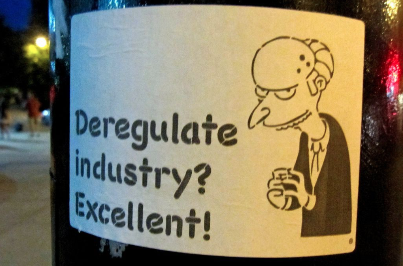 deregulate indystry? excellent